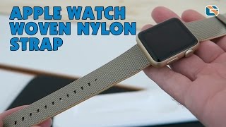 Apple Watch Woven Nylon Strap Review Gold amp Royal Blue AppleWatch [upl. by Sylvie285]