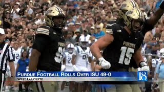 Purdue Football Rolls Over ISU 490 [upl. by Araed]