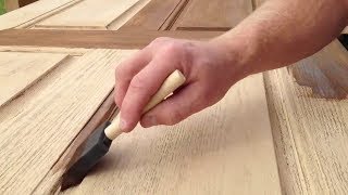 Refinishing a fiberglass entry door [upl. by Aneleairam]