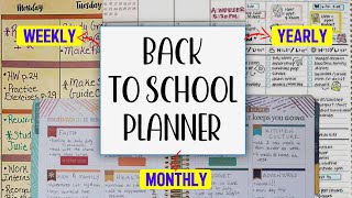 Back To School Planner  ANNUAL Monthly Weekly amp Daily [upl. by Lebama463]