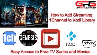 2015 Free TV and Movies with 1Channel XBMC Kodi Library Integration [upl. by Rycca]