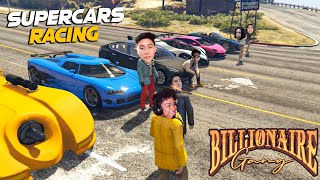 Billionaire Gang SUPERCARS Racing  GTA 5 [upl. by Sairtemed]