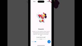 Flutter onboarding screen flutterdev [upl. by Noreht]