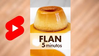 FLAN en TAZA en el MICROONDAS en 5 minutos 🍮  Shorts [upl. by Coray292]