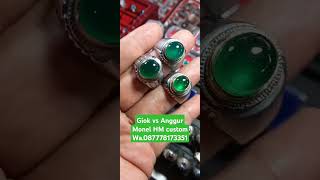 jadeite jade vs chalsedony Anggur ijo botol [upl. by Atilol]