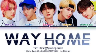 TXT 투모로우바이투게더 – Way Home 하굣길 Color Coded Lyrics HANROMENG [upl. by Lithea]