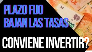 Plazo fijo reducción de tasas de interés ¿Cuánto rinde ahora [upl. by Corabel]