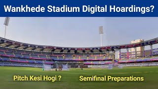 Wankhede Stadium Digital Hoardings For Semi Final   Wankhede Stadium Mumbai Preparations [upl. by Anid]