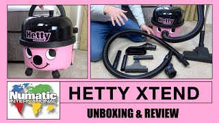 Numatic Hetty Xtend Vacuum Cleaner Unboxing amp Review [upl. by Annawyt]