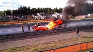 Dragrace Car explodes [upl. by Nial]