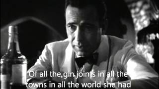 Casablanca Sam  As Time Goes By Lyrics [upl. by Ahtiek652]