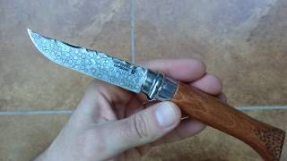 Opinel No 9 modification  Dragontooth short review [upl. by Annelak]