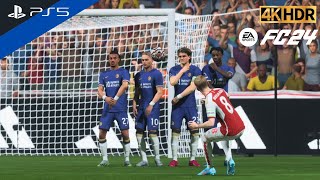 PS5 EPL 2324  Arsenal vs Chelsea 40  Odegaard Destroyer The Blues  FC 24 4K HDR 60FPS [upl. by Elodea]