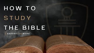 How to study the Bible  Hermeneutics Introduction  David Knight [upl. by Alleris]