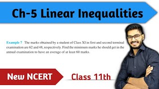 Class 11 Example 7 of Linear Inequalities  Chapter 5 Linear Inequality  New NCERT  Examples [upl. by Fancy]