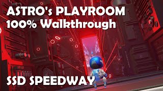 ASTROs PLAYROOM 100 Walkthrough  SSD Speedway PS5 [upl. by Colis]