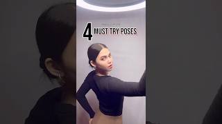 4 MUST TRY POSE 🍷TIPS shorts poses howtostyle [upl. by Alyakcim]