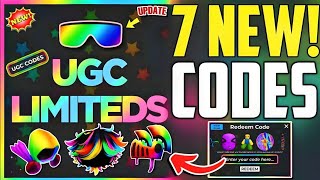 ⚠️UPDATE⚡CODES⚠️UGC LIMITED CODES JULY 2024  UGC LIMITED ROBLOX CODES [upl. by Yrennalf]