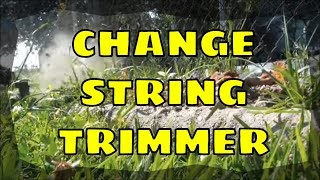 How To Change A String Trimmer Restring [upl. by Airbas]