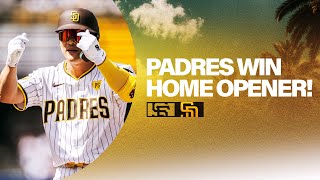 Padres Win Home Opener  Padres vs Giants Highlights 32824 [upl. by Rebliw]