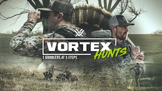 3 Gobblers at 5 STEPS – Nebraska Turkey Hunting [upl. by Adiv]