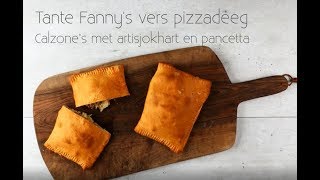 Pizza calzone met Tante Fanny Vers Pizzadeeg  gemaakt door Foodies magazine [upl. by Neomah174]