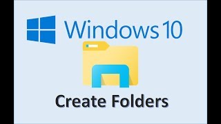 Windows 10  Create a Folder  How to Make New File Folders on Your Laptop Computer Files amp Folders [upl. by Erdnaed]