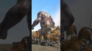 shorts  Wyvern vs 000111 Tigers  Animal Revolt BattleSimulator [upl. by Nnylyt655]