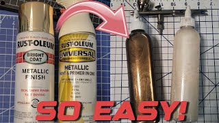 Cant afford airbrush paints Try this AMAZING HACK How to use spray paints for airbrushing [upl. by Marielle]