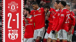 CRAZY COMEBACK WIN 🇧🇷❤️‍🔥  Man Utd 21 Barcelona  Highlights [upl. by Williamson]