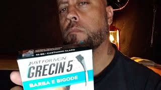 Grecin 5 Gel Barba Costeleta e Bigode Castanho  Drogaria Minas Brasil [upl. by Irakab]