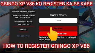 GRINGO XP V86 को रेजिस्टर केसे करे  HOW TO REGISTER GRINGO XP V86 [upl. by Anelrahs]