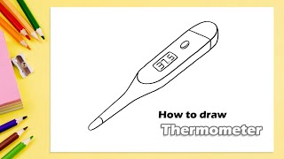 How to draw Thermometer [upl. by Falkner]