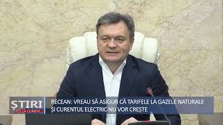 Recean Vreau să asigur că tarifele la gazele naturale și curentul electric nu vor crește [upl. by Danica942]