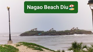 Nagao Beach Diu 🏖️ Dadra and Nagar Haveli and Daman and Diu 🌊 [upl. by Ecidna316]