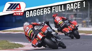 Mission King of the Baggers Race 1 at Brainerd 2024  FULL RACE  MotoAmerica [upl. by Aicelf]