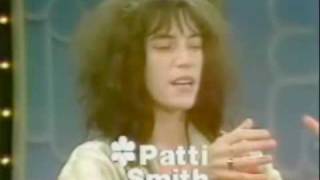 Patti Smith on talk show promoting her book Babel [upl. by Efrem]