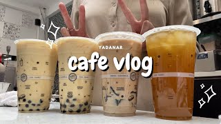 Societea SF cafe vlog💕 come with me to work and make boba drinks  CTC neapolitan house coffee [upl. by Ultann]