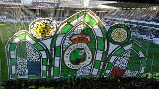 Racing de Santander vs Sporting B tifo de la gradona de los malditos [upl. by Cherise]