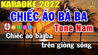 Chiếc Áo Bà Ba Karaoke Tone Nam Nhạc Sống  Trọng Hiếu [upl. by Ogawa]