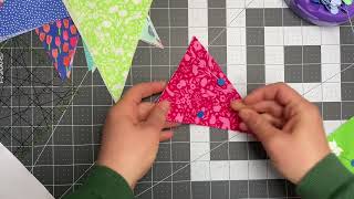 Tutorial to make bunting  Мастеркласс по пошиву флажков [upl. by Seif]