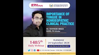 IMPORTANCE OF TONGUE IN HOMOEOPATHIC CLINICAL PRACTICE  Dr KHIROD BISOI BHMS IFPH 1485 [upl. by Adan]