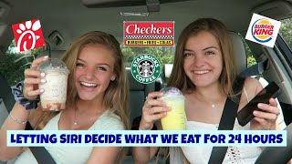 Letting Siri Decide What We Eat for 24 Hours  Jacy and Kacy [upl. by Camila755]