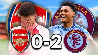 DISGRACEFUL  Arsenal 02 Aston Villa Post Match Reaction [upl. by Anitsrik]