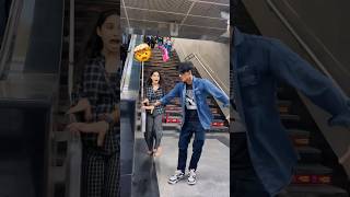 🔥 Metro Public Prank 😱Kya Hua 🥺🤣 metro prank funny cute girl bijli prank [upl. by Tabber836]