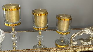 I Made These Beautiful Candle Sticks for Under 10 [upl. by Trstram]