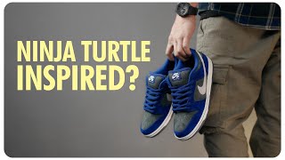 NIKE SB DUNK LOW PRO DEEP ROYAL BLUE  VINTAGE GREEN On Feet Lace Swap amp Unboxing [upl. by Nayr]