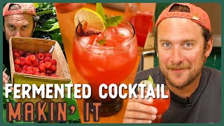 Fermented Wineberry Cocktail  Makin It  Brad Leone [upl. by Ahsitruc]