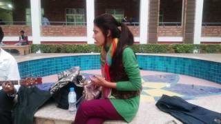 bullya saiyan by IQRA KANWAL at University of lahore Uol live jamming [upl. by Ailene]