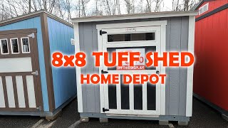 📌8x8 TUFF SHED HOME DEPOT INVENTORY DISPLAY 2024 [upl. by Nodgnal378]